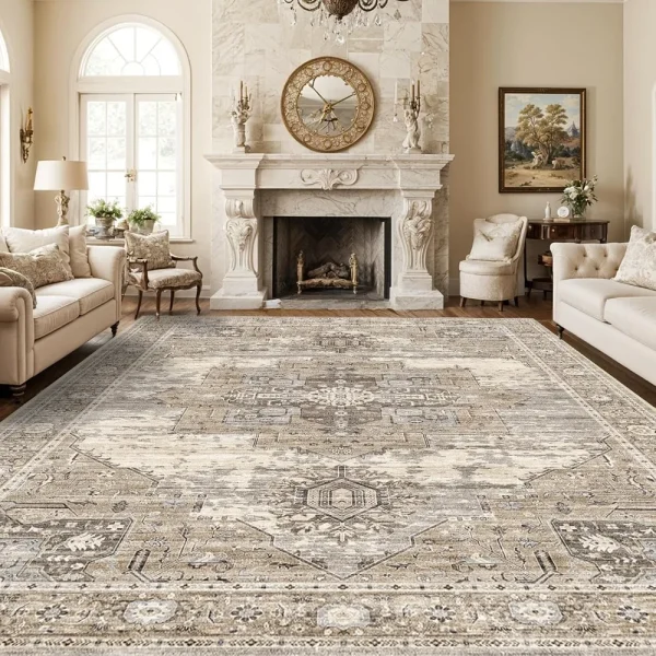 10x14 Washable Lightweight Living Room Area Rugs