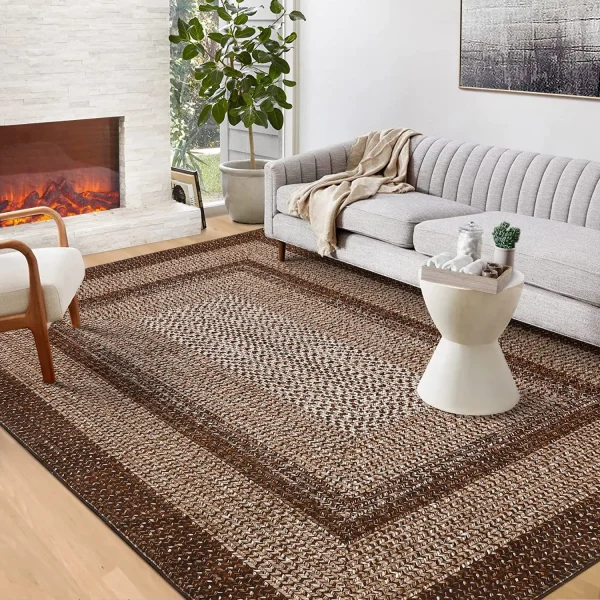 Washable Area Rugs Large Rugs for Living Room