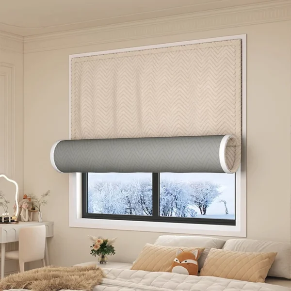 Nordic Winter Cotton Thickened Velcro Curtain Sheet Finished Living Room Bedroom Balcony 1pc